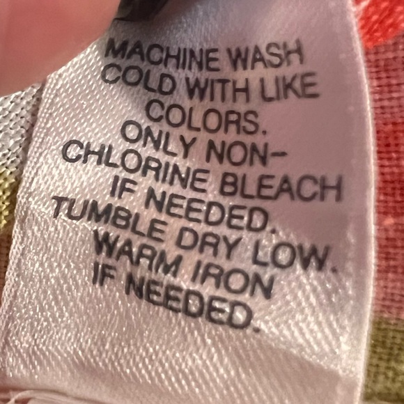 J. Jill Love 100% Linen Sleeveless Coral Floral Dress. Size Small. - Picture 9 of 12